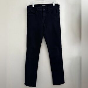 Express Black Stretch Skinny Mid-Rise Jeans